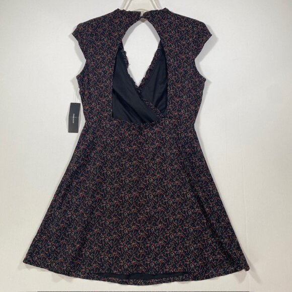 Lulus Small Floral Print V-Neck Open Back‎ Flowy Midi Dress Sz-Medium Party - Picture 2 of 9